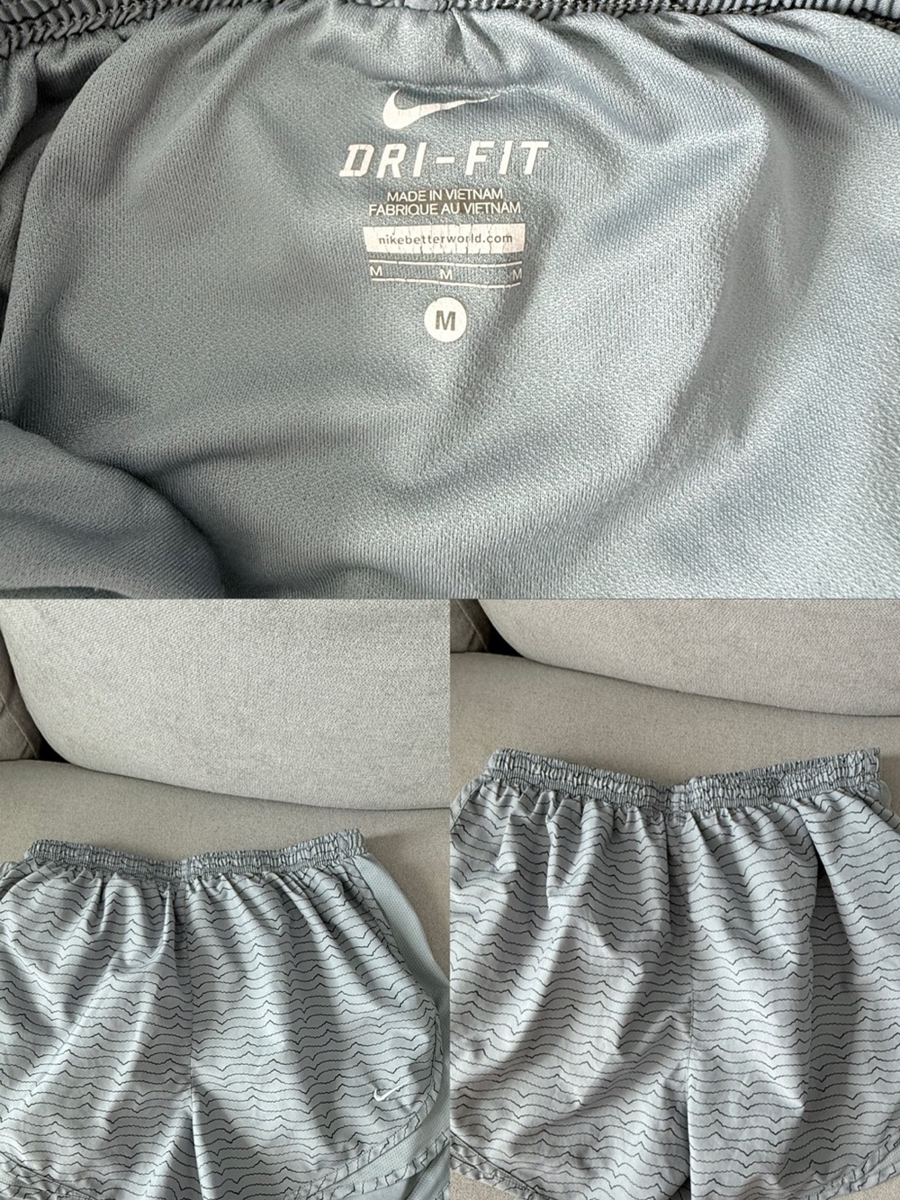 Nike Women’s Gray Dri-FIT Athletic Shorts
